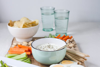 A delicious recipe for lemon and herbs whipped feta dip