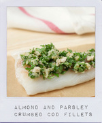 Almond and Parsley Crumbed Cod - On cremedecitron.com