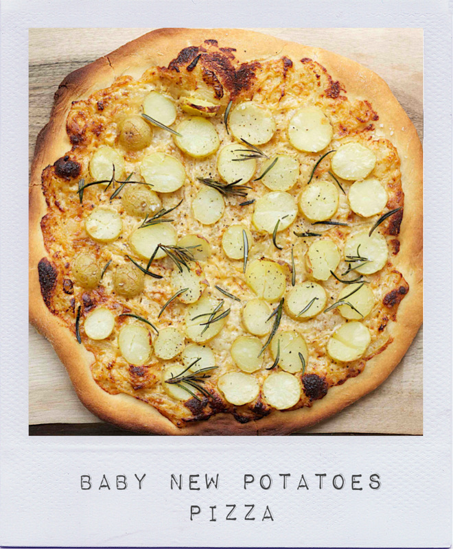 Baby new potatoes pizza - On cremedecitron.com