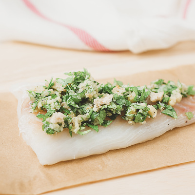 Almond and parsley crumbed cod recipe 