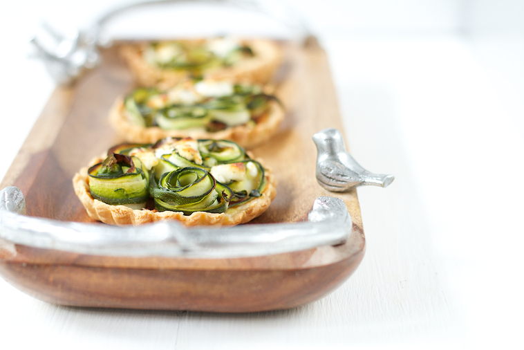 Courgette and Goats Cheese Tartlets Recipe