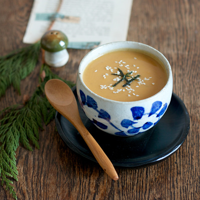 Butternut and chestnut miso soup recipe
