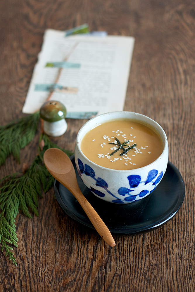 Butternut Squash and Chestnut Miso Soup Recipe