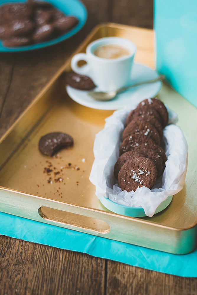 Chocolate and Fleur de Sel Crème Fraîche Biscuits Recipe