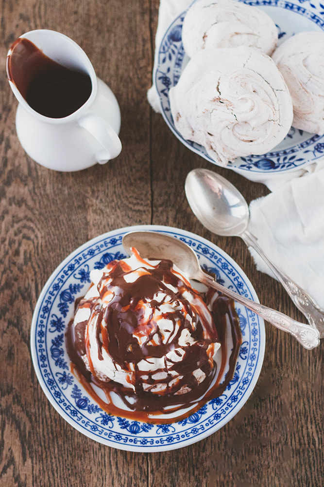 Meringues with Tonka Chocolate and Salted Caramel Recipe