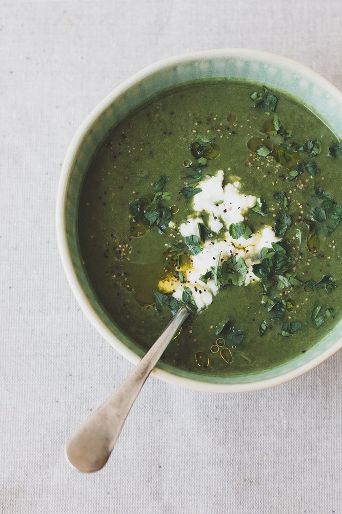 Spinach and Goats Cheese Soup Recipe