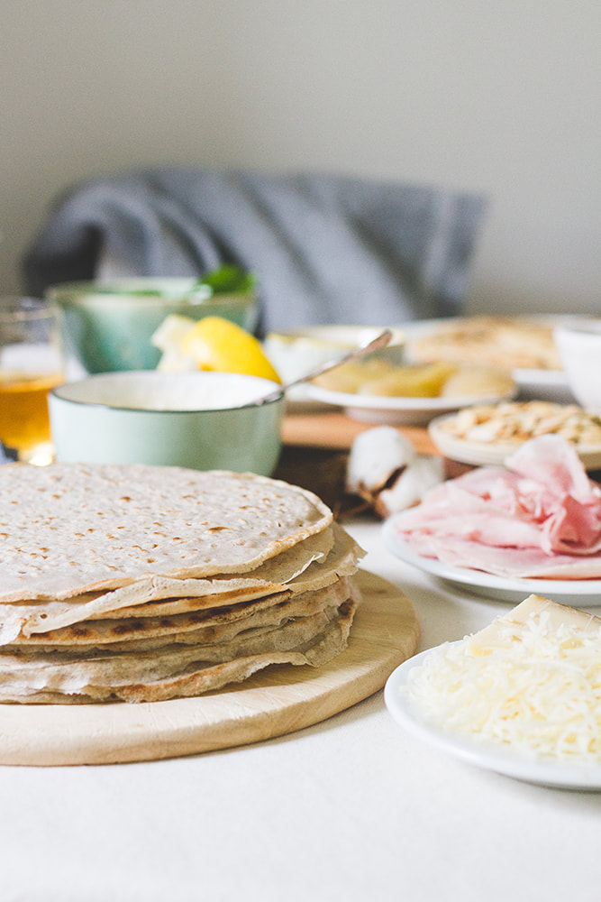 A Dinner Party of French Crepes and Buckwheat Galettes