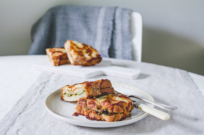 Croque-courgette recipe: a vegetarian croque-monsieur with courgette (zucchini)