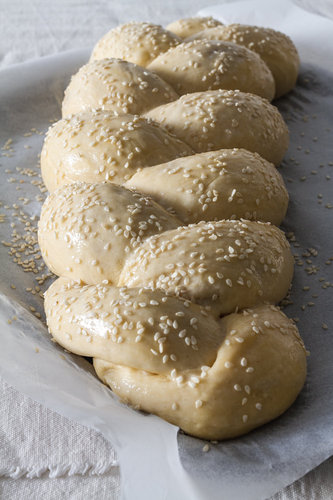 Hazelnut Praline Challah Bread