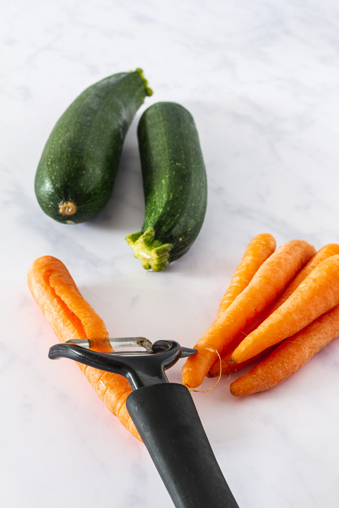 Courgette and Carrot Ribbons Recipe