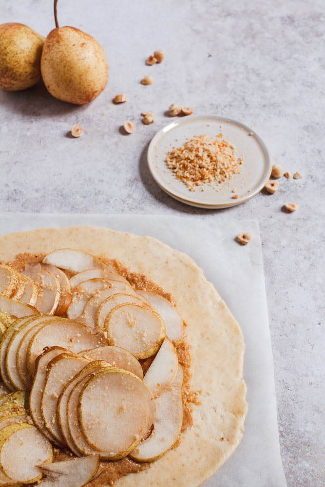 Pear and Hazelnut Praline Galette Recipe