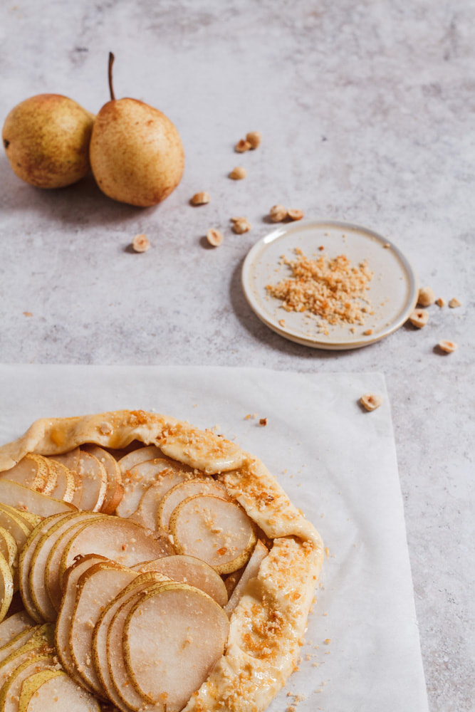 Pear and Hazelnut Praline Galette Recipe