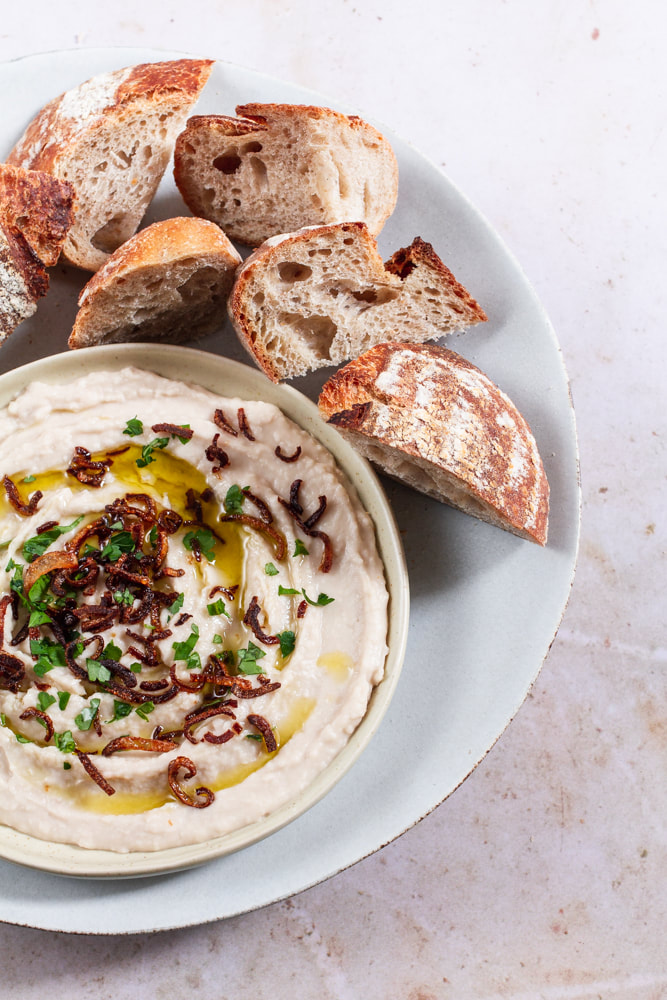 Cannellini Bean Dip with Crispy Shallots Recipe