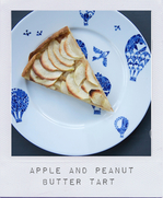 Apple and peanut butter tart
