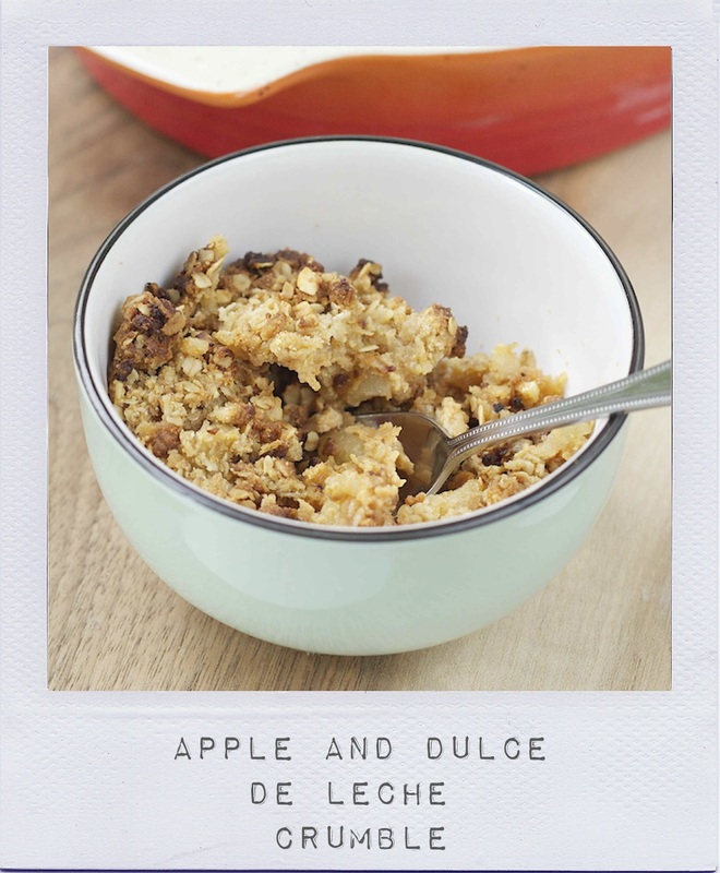 Apple and Dulce de Leche Crumble Recipe - On Crème de Citron