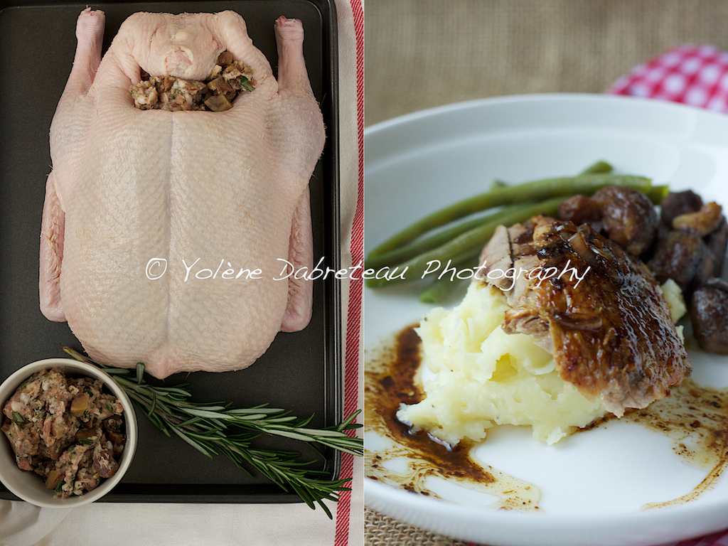 Roast Duck With Chestnut, Cognac and Sausage Meat Stuffing Recipe